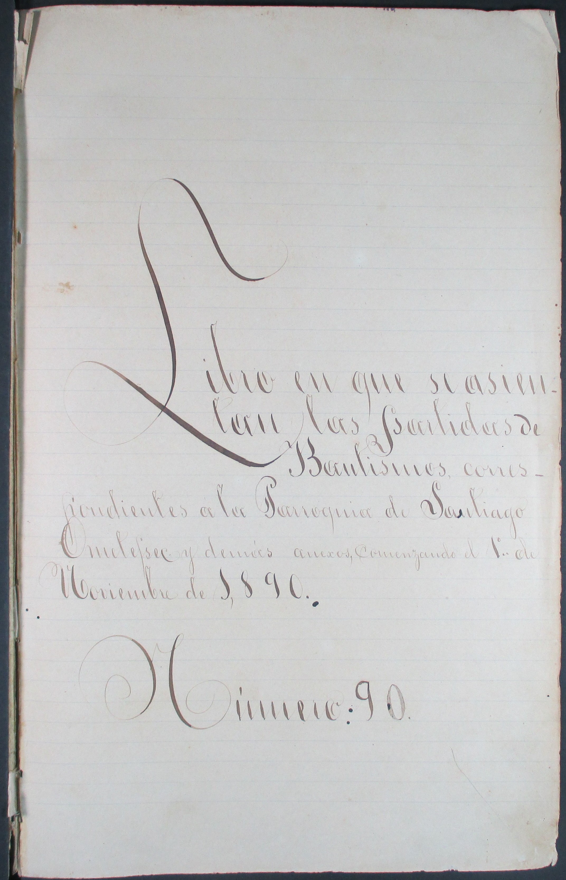 Libro 17. Bautismos, 1890-1893. Archivo Parroquial de Santiago Apóstol. Sección Sacramental