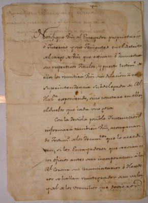 Notificación para que el ensayador y sus tenientes exhiban sus títulos, Fernando Joseph (Aparicio?), México