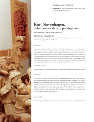 Kurt Stavenhagen, coleccionista de arte prehispánico