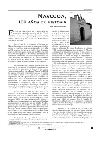 Navojoa, 100 años de historia