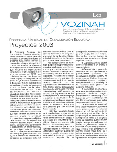 Proyectos 2003