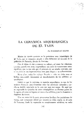 La cerámica arqueológica de El Tajín.