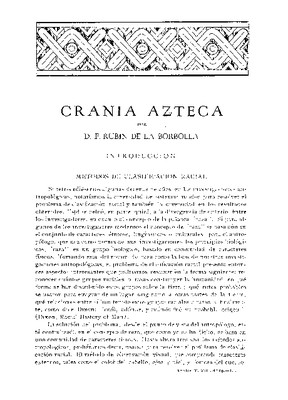 Cranía azteca.