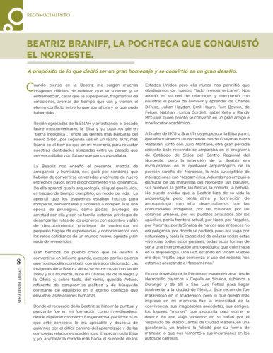 Beatriz Braniff, La Pochteca que conquistó el Noroeste. A propósito de lo que debió ser un gran homenaje y se convirtió en un gran desafío