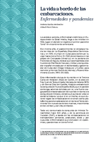 La vida a bordo de las embarcaciones. Enfermedades y pandemias