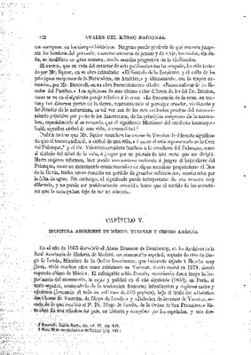 Tablero de Palenque en el Museo Nacional de los Estados Unidos. V.- Escritura aborigen de México, Yucatán y Centroamérica.