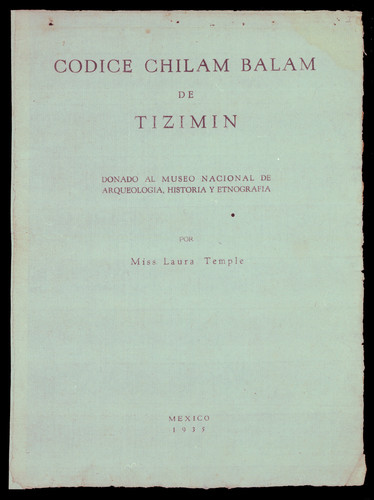 Libro de Chilam Balam de Tizimín