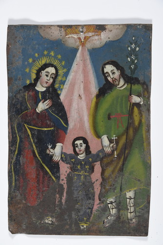 Jesús, María y José con Paloma