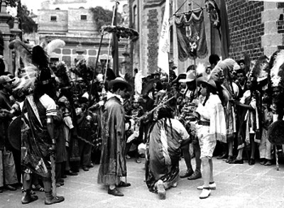 Danzaconchera en honor a la Virgen de Guadalupe