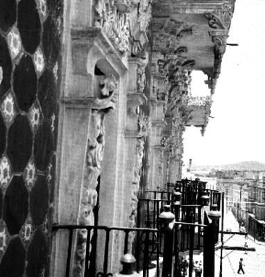 Balcones de la casa del alfeñique, detalle