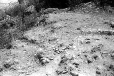 Vista del sito donde se encuentran los petroglifos del cerro de la estrella, Iztapalapa