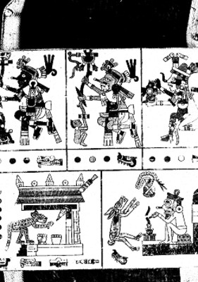 Códice Fejervary Mayer, imagen 26 del libro de John Pohl, detalle