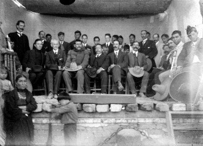 Miembros del comité de Aguascalientes, retrato de grupo