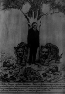 Conflicto de la iglesia con el estado, caricatura