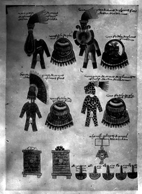 Hoja del códice Mendocino