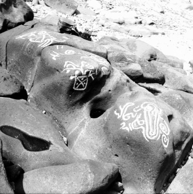 Petroglifos de Las Labradas, acercamiento, reprografía