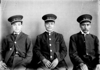 Empleados del Museo Nacional, retrato de grupo