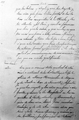 Solicitud de mercedes reales, manuscrito