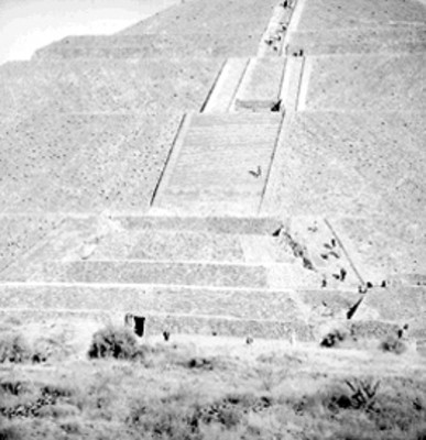 Pirámide del Sol, detalle