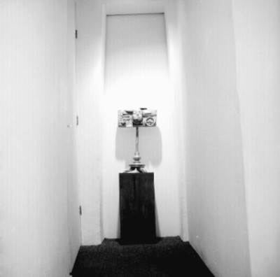 Ensamble de técnica mixta en exposición