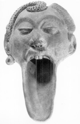 Cabeza de barro Antropomorfa