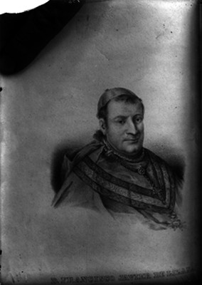Francisco Javier de Lizana y Beaumant, arzobispo de México, grabado, retrato