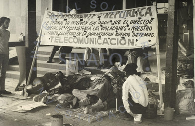Huelga de hambre de los telegrafistas del FF.CC