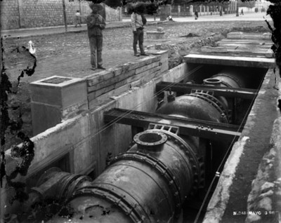 Tuberia de agua potable del sistema hidraulico para el Distrito Federal