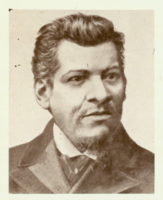 "Ignacio M[anuel] Altamirano", escritor, retrato