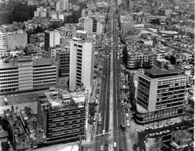 Avenida "Insurgentes" y alrededores, panorámica