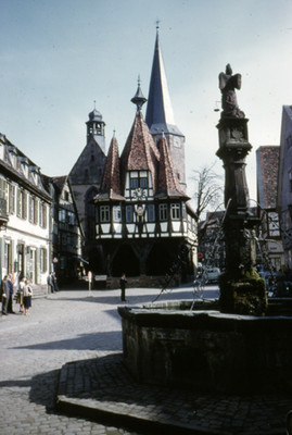 Vista del ayuntamiento de Michelstadt