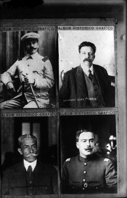 Luis G. Morelos, Salvador Diaz Mirón, Guillermo Meixuero y el general J. Cordero, reprografía
