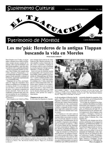 El Tlacuache Núm. 142 (2004)