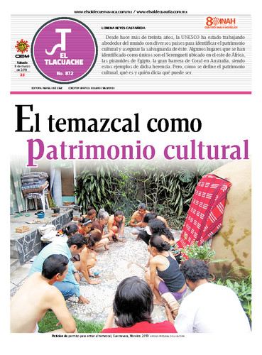 El Tlacuache Num. 872 Año (2019)