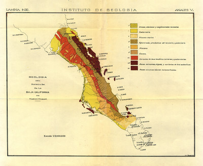 Geología del Distrito Sur de la Baja California