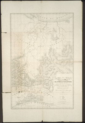 Copia del mapa del Istmo de Tehuantepec