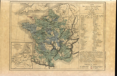 Carte pour servir à l'histoire de France depuis le siège d'Orléans jusqu'à la mort de Louis XI (1428-1483)