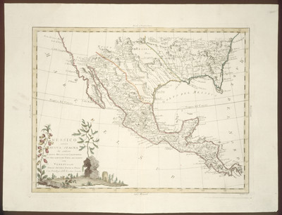 Messico ouvero Nuova Spagna che contiene il Nuovo Messico La California con una parte de paesi adjac