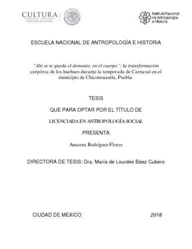 Ahí se te queda el demonio, en el cuerpo