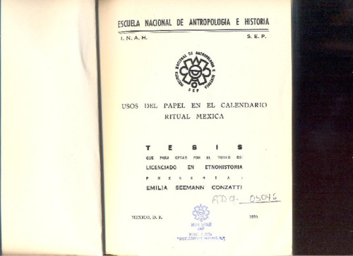 Usos del papel en el calendario ritual mexica