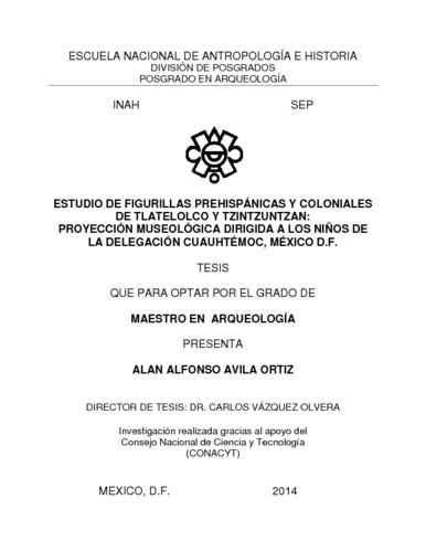 Estudio de figurillas prehispánicas y coloniales de Tlatelolco y Tzintzuntzan