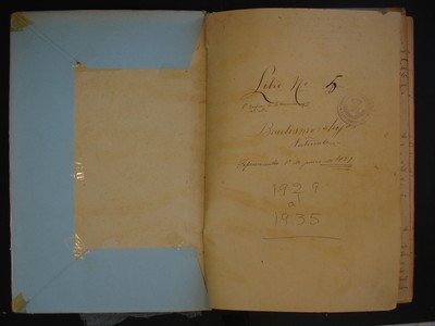Libro de bautismos de hijos naturales No.5