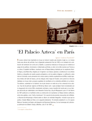 "El Palacio Azteca" en París