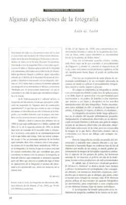Algunas aplicaciones de la fotografía