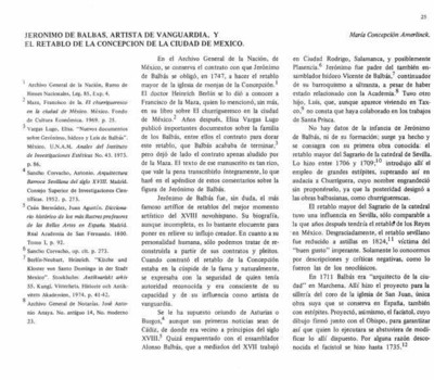 Jerónimo de Balbas, artista de vanguardia, y el retablo de la Concepción de Ciudad de México