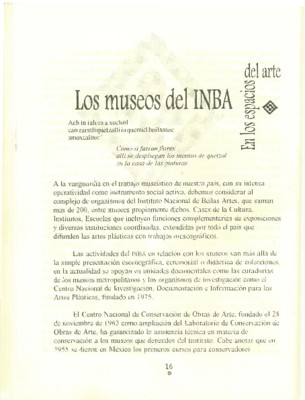 Los museos del INBA