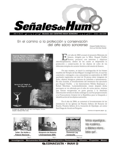 El camino a la protección y conservación del arte sacro sonorense