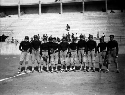 Equipo de futbol americano, retrato de grupo