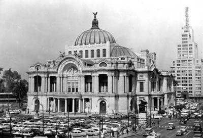 Palacio de Bellas Artes, exterior, vista parcial