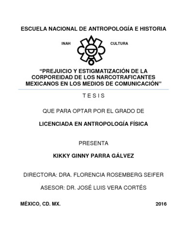 Prejuicios y estigmatización de la corporeidad de los narcotraficantes  mexicanos en los medios de comunicación